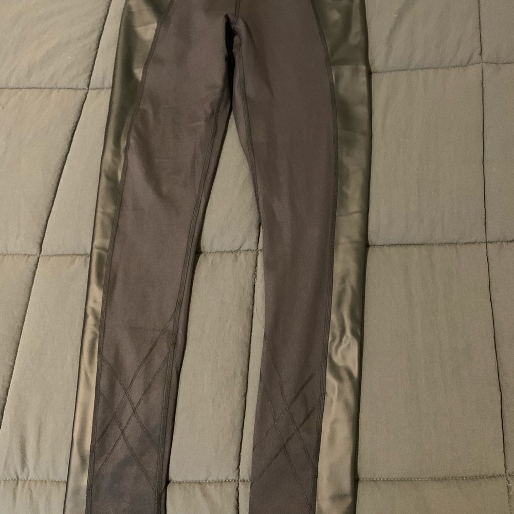 Black leather leggings